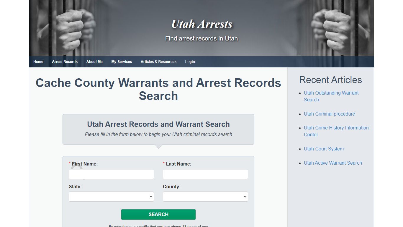 Cache County Warrants and Arrest Records Search - Utah Arrests